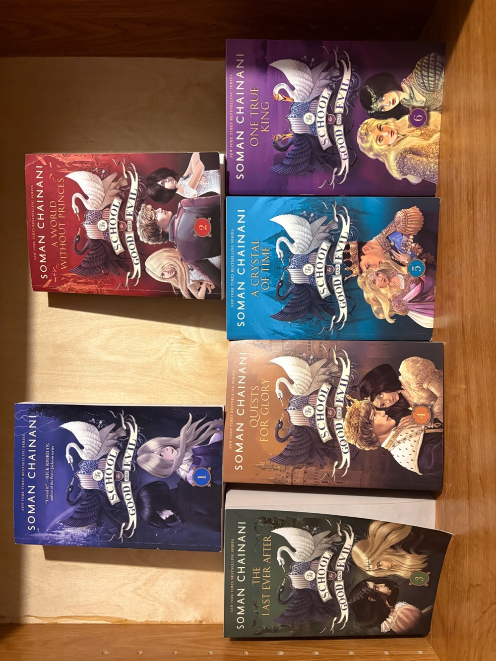 School for Good and Evil Book Set - Blue, Red, Purple, Brown Covers